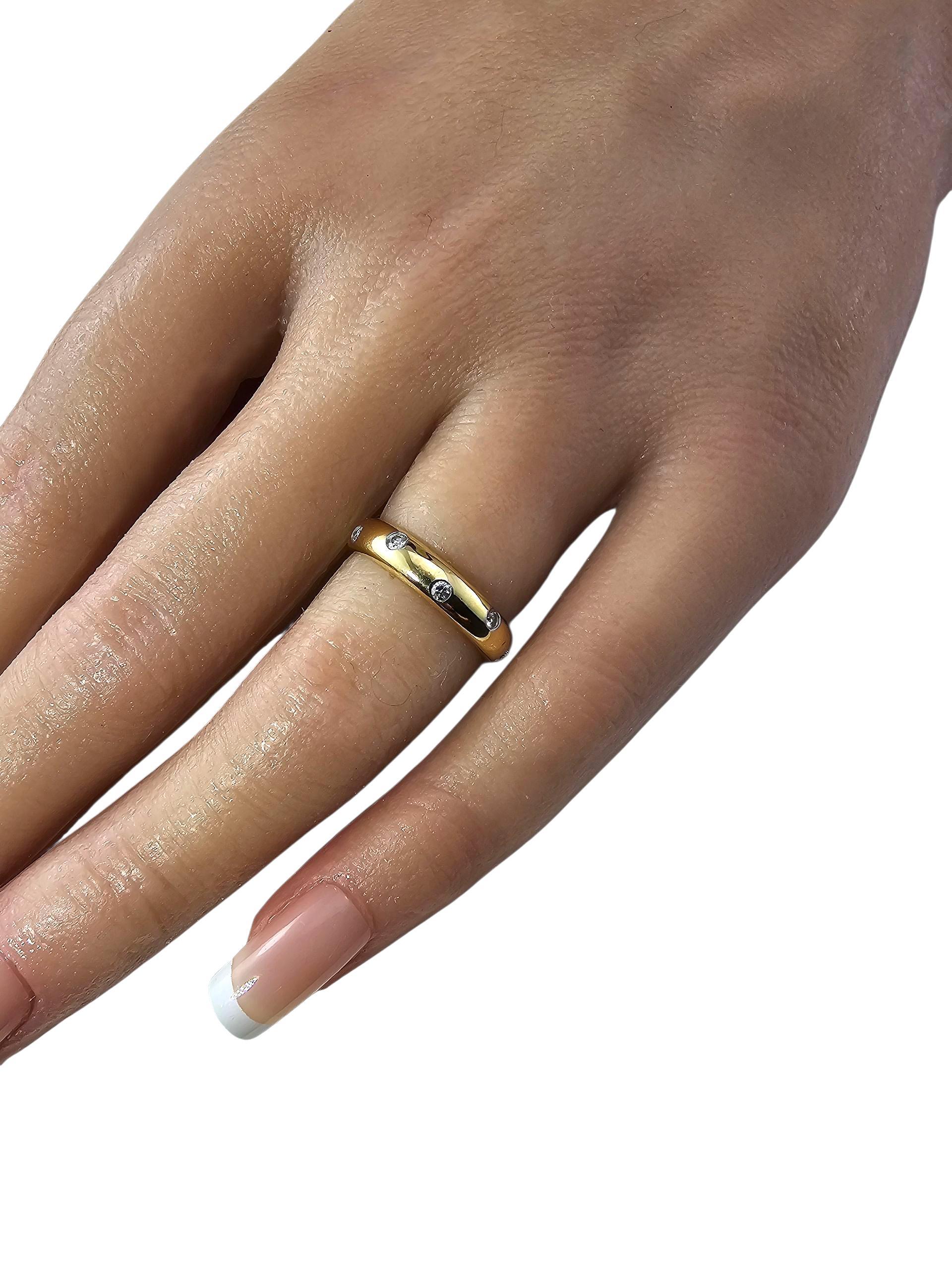 Tiffany & Co. Bague Etoile en or jaune 18K et platine avec diamant Taille 6 #23885 en vente 2