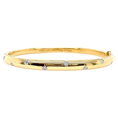 Tiffany & Co ETOILE Armreif aus 18 Karat Gelbgold und Platin mit Diamanten