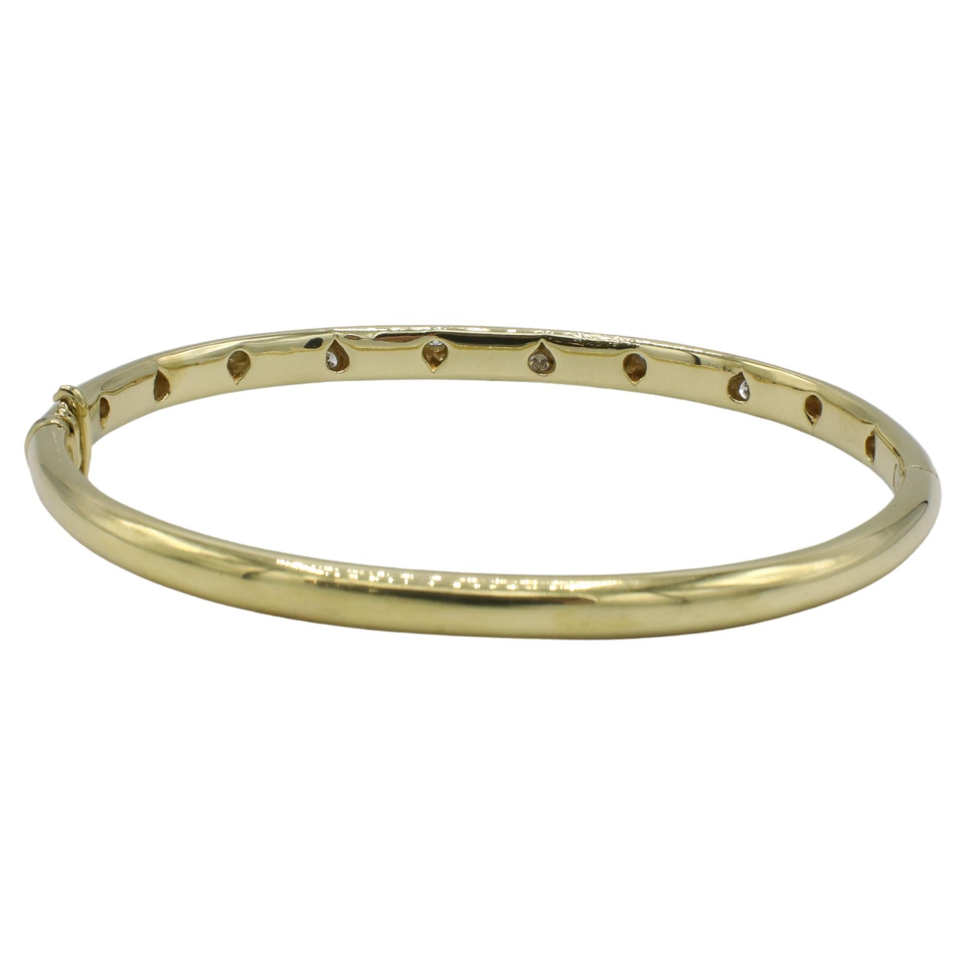 Tiffany & Co. Armreif aus 18 Karat Gelbgold und Platin mit natürlichen Diamanten von Etoile (Moderne) im Angebot