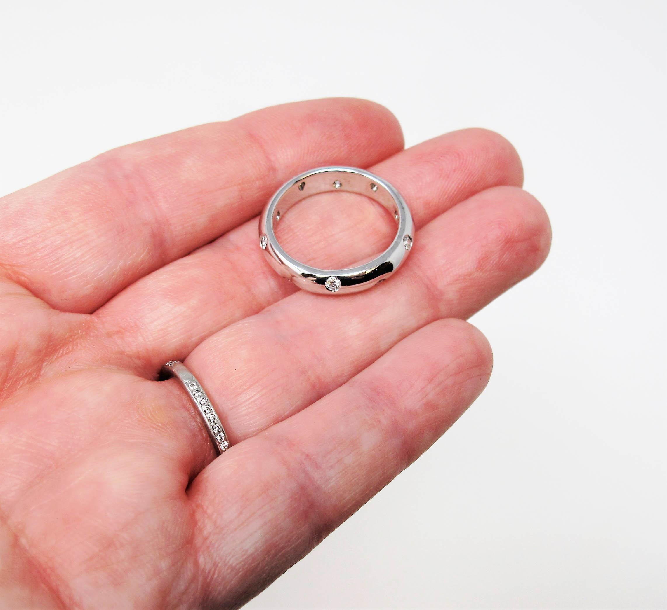 Tiffany & Co. Platinring mit 0,22 Karat rundem Brillanten von Etoile Damen