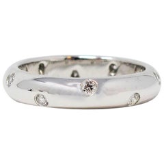 Tiffany & Co. Etoile .22 Carat Round Brilliant Diamond Band Ring in Platinum