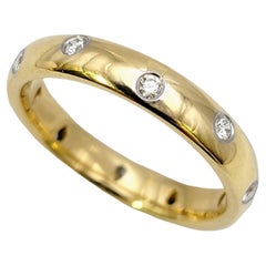 Tiffany & Co. Etoile .22 Carat Round Brilliant Diamond Band Ring in Yellow Gold