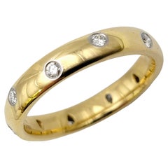 Tiffany & Co. Etoile .22 Carat Round Brilliant Diamond Band Ring in Yellow Gold