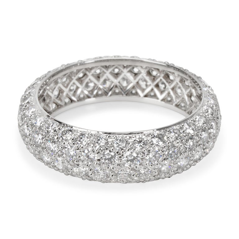 Tiffany and Co. Etoile 4 Rows Pave Diamond Ring in
