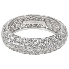 Tiffany & Co. Etoile 4 Rows Pave Diamond Ring in Platinum 2.90 Carat
