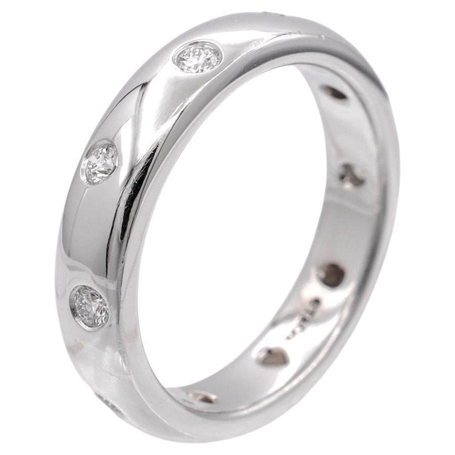 Tiffany 
Co Etoile 4mm Diamond Band Ring .22ct in Platinum Size 5.5