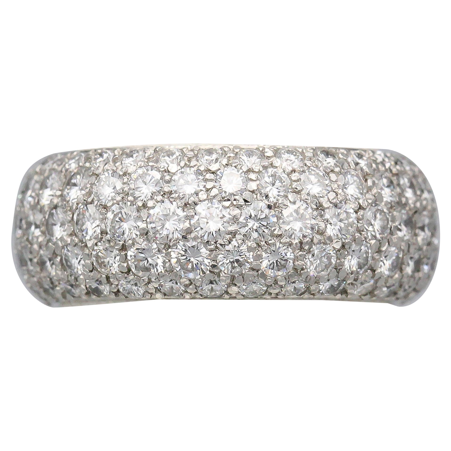 Tiffany 
Co. Etoile 5 Row Diamond Platinum Eternity Band