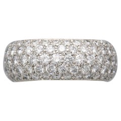 Tiffany & Co. Etoile 5 Row Diamond Platinum Eternity Band