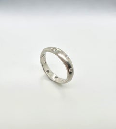 Tiffany & Co. Etoile 950 Platinum Diamond Band Ring Size 6