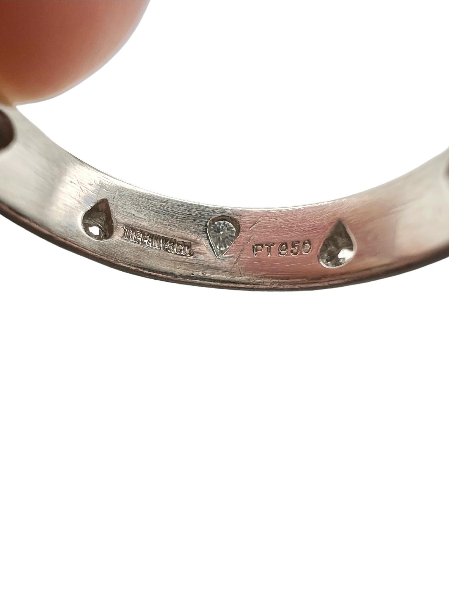 Tiffany & Co. Etoile 950 Platin Diamantband Ring Größe 6 (Rundschliff) im Angebot