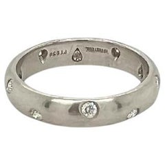 Tiffany & Co. Etoile 950 Platin Diamantband Ring Größe 6
