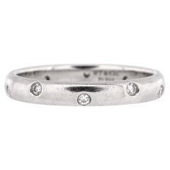 Tiffany & Co. Etoile Band Ring Platinum with Diamonds 3mm