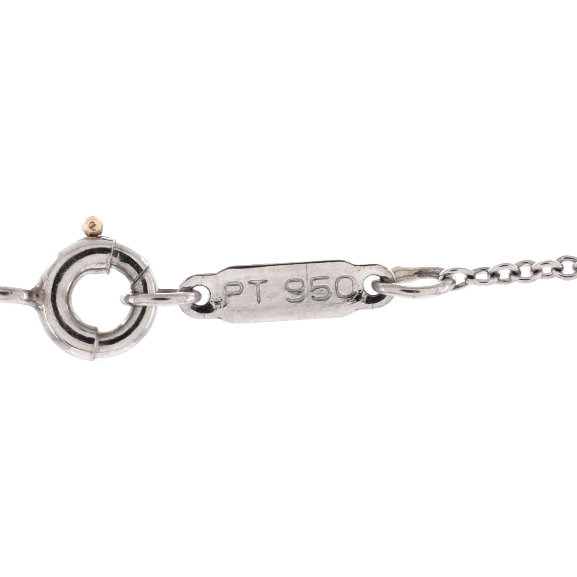 Women's Tiffany & Co. Etoile Cross Pendant Necklace Platinum with Diamonds