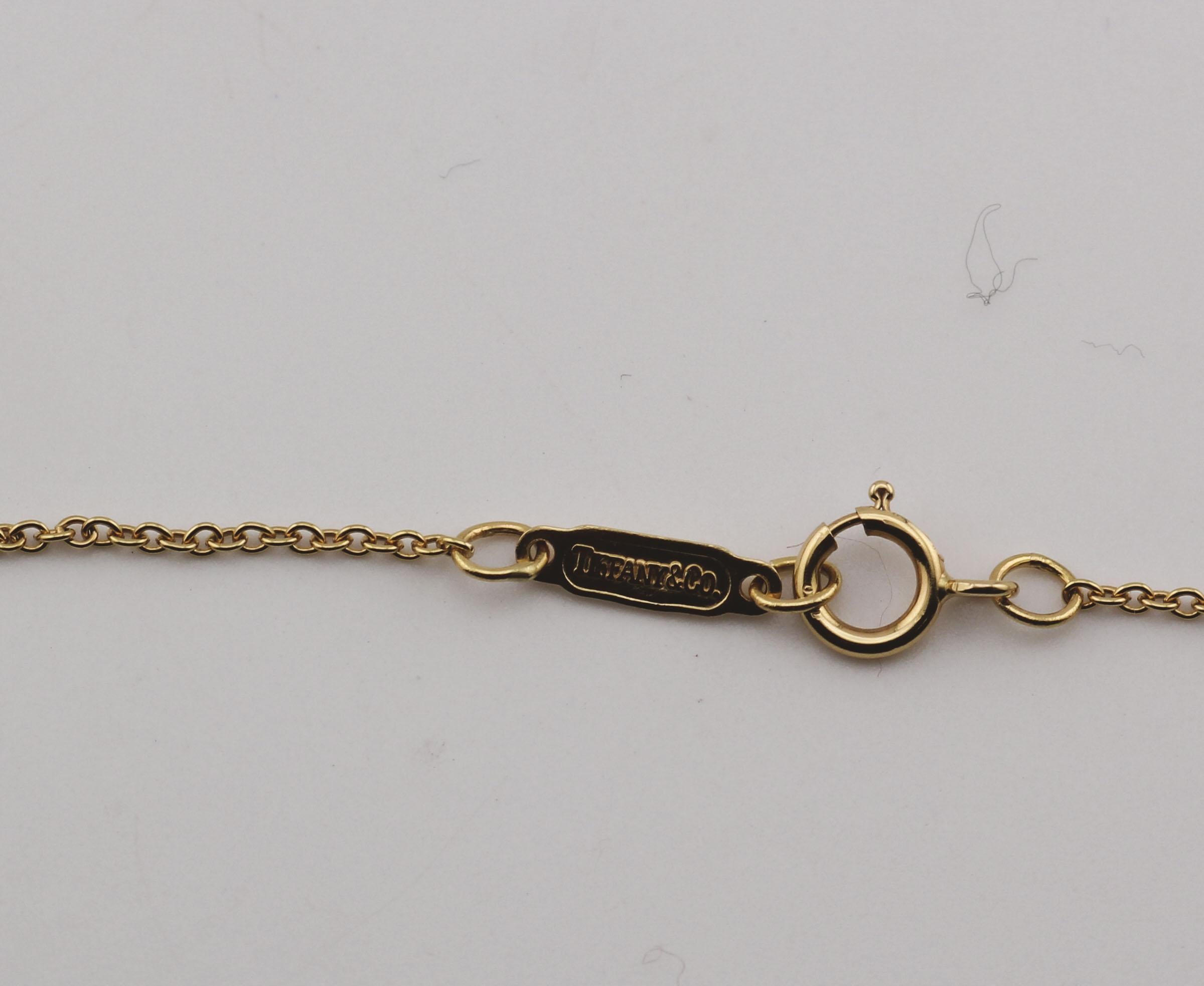 Tiffany & Co. Etoile Diamond 18k Gold Platinum Star of David Pendant Necklace In Good Condition For Sale In Simpsonville, SC