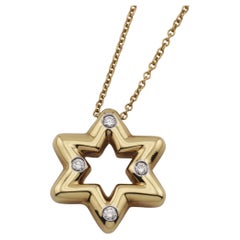Tiffany & Co. Collar Colgante Estrella de David Etoile de Oro de 18 quilates y Platino