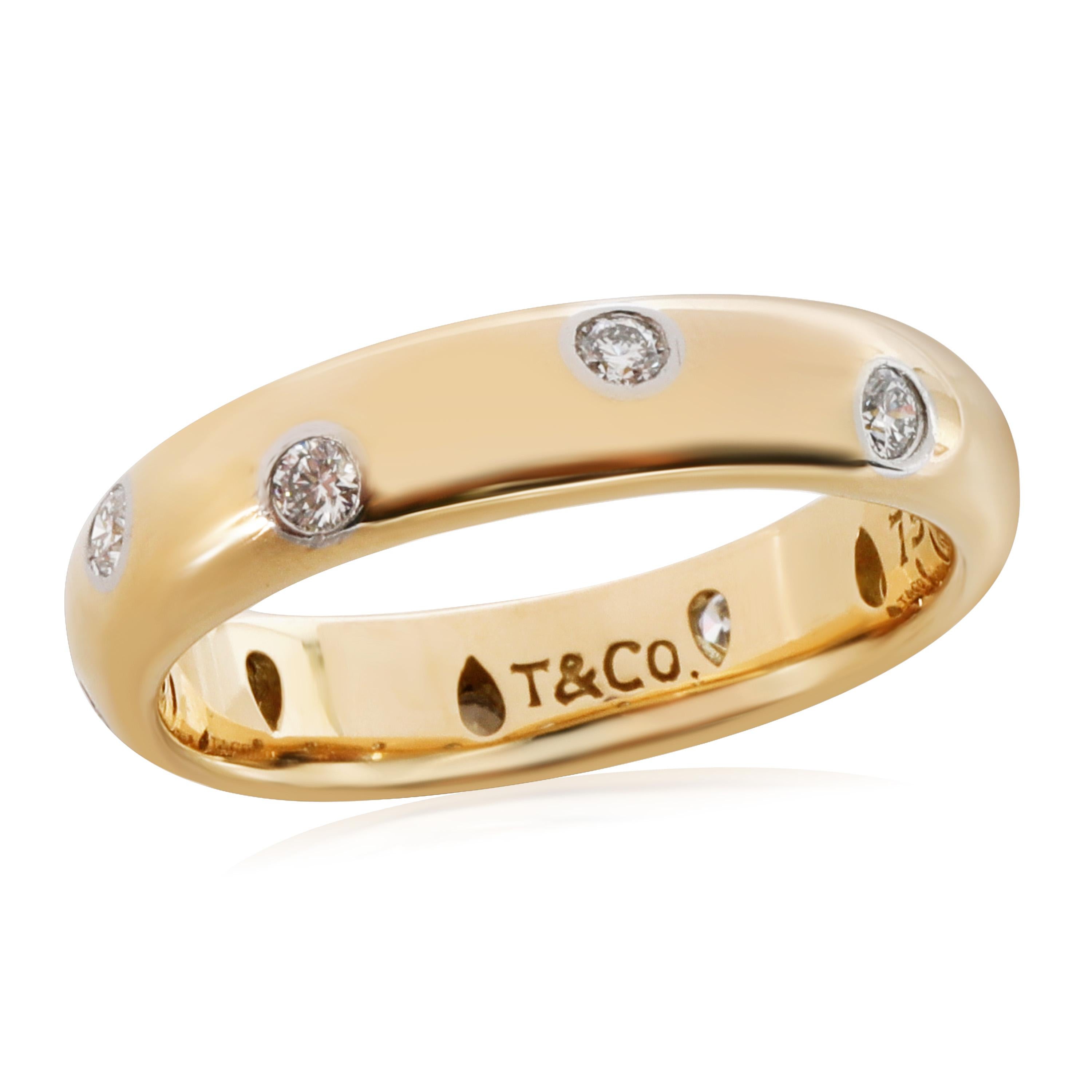 Tiffany & Co. Etoile Diamond Band in 18k Yellow Gold/Platinum 0.22 CTW

PRIMARY DETAILS
SKU: 125480
Listing Title: Tiffany & Co. Etoile Diamond Band in 18k Yellow Gold/Platinum 0.22 CTW
Condition Description: Retails for 2600 USD. In excellent