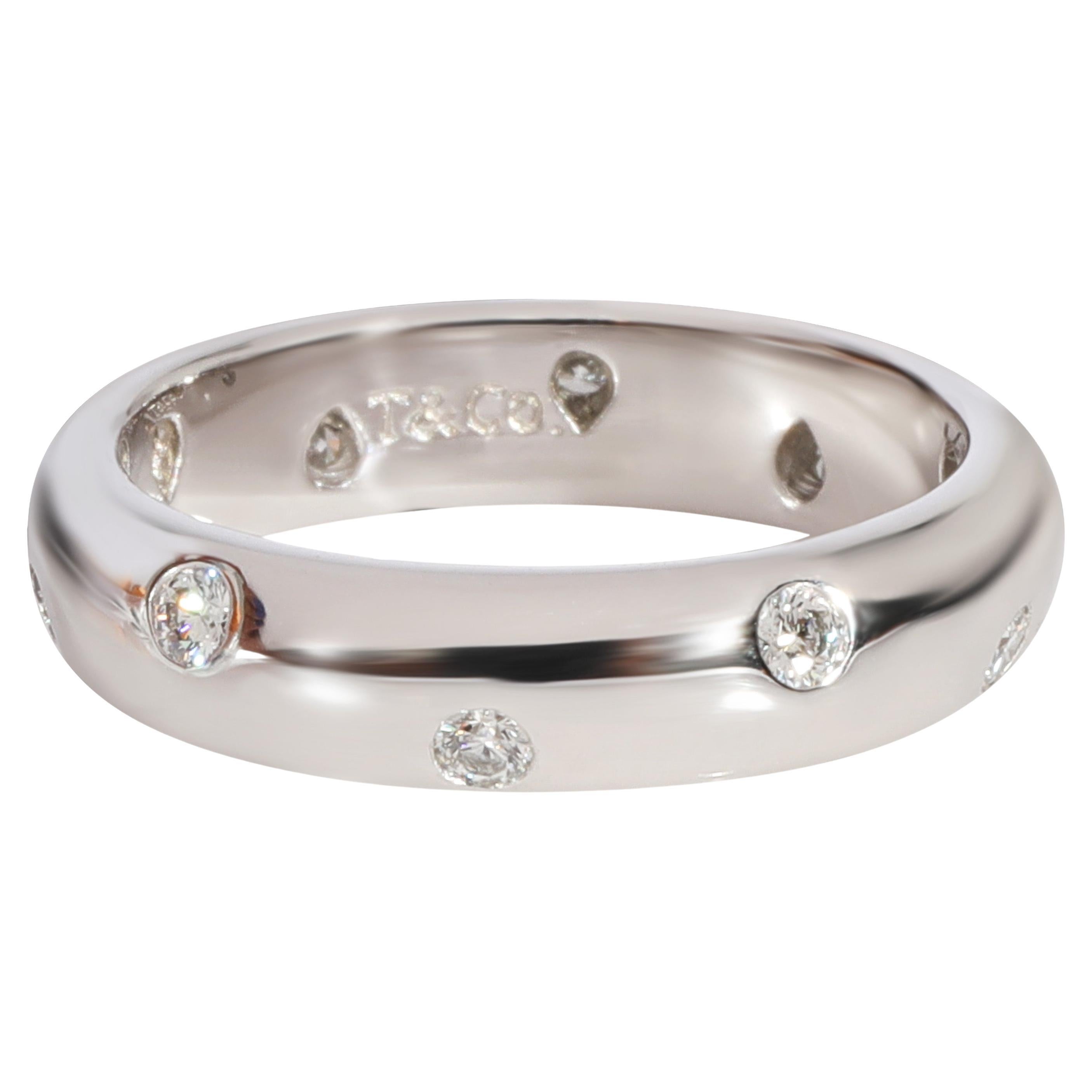 Tiffany & Co. Etoile Diamantband aus 950 Platin mit 0,22 Karat Diamanten