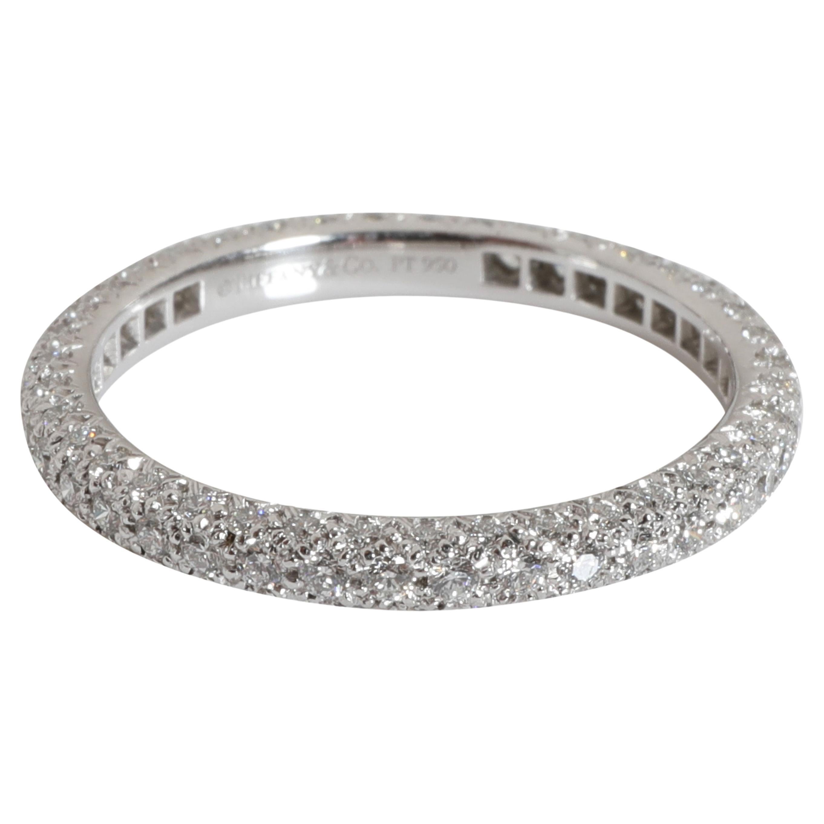 Tiffany & Co. Etoile Diamond Band in 950 Platinum 0.58 CTW