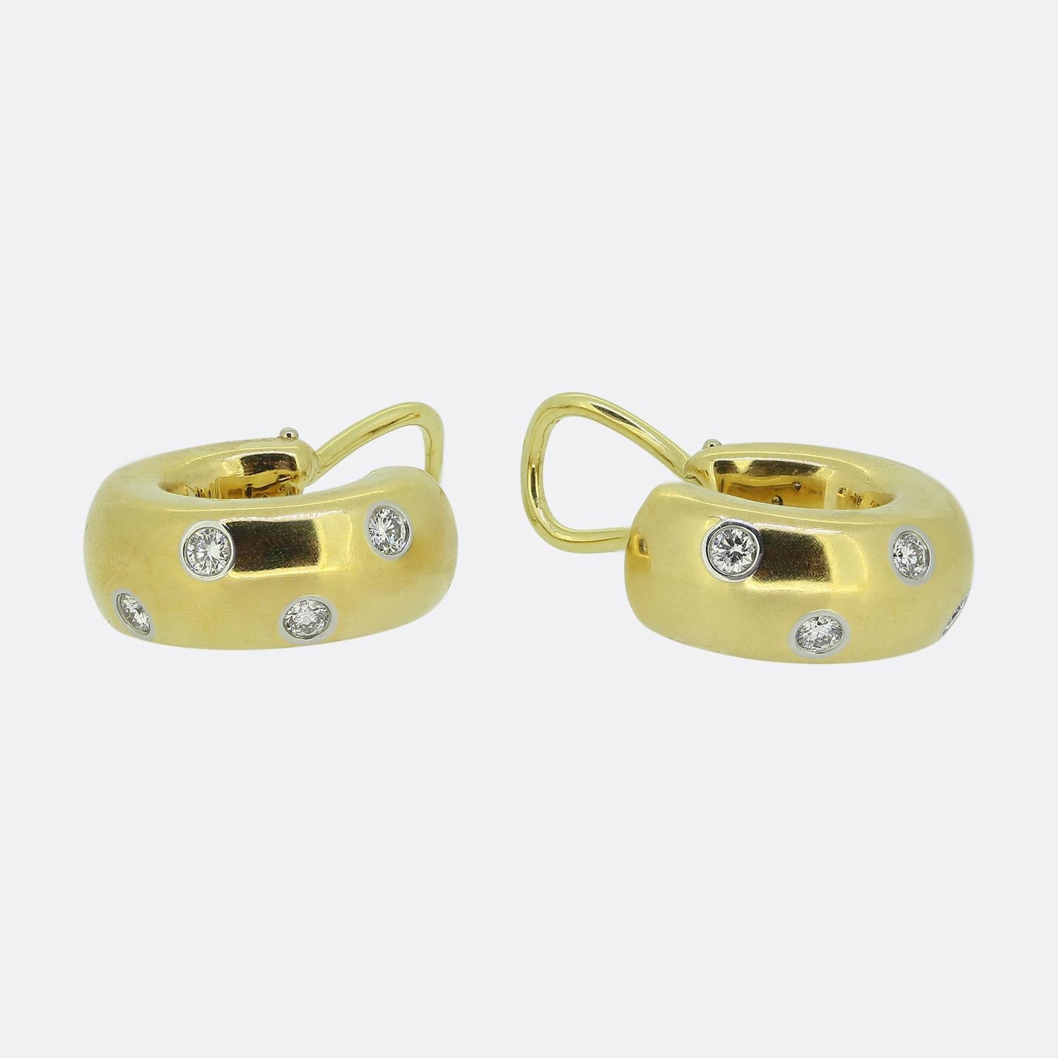 Brilliant Cut Tiffany & Co. Etoile Diamond Earrings For Sale