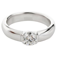 Tiffany & Co. Etoile Diamond Engagement Ring in Platinum G VS1 0.58 CTW