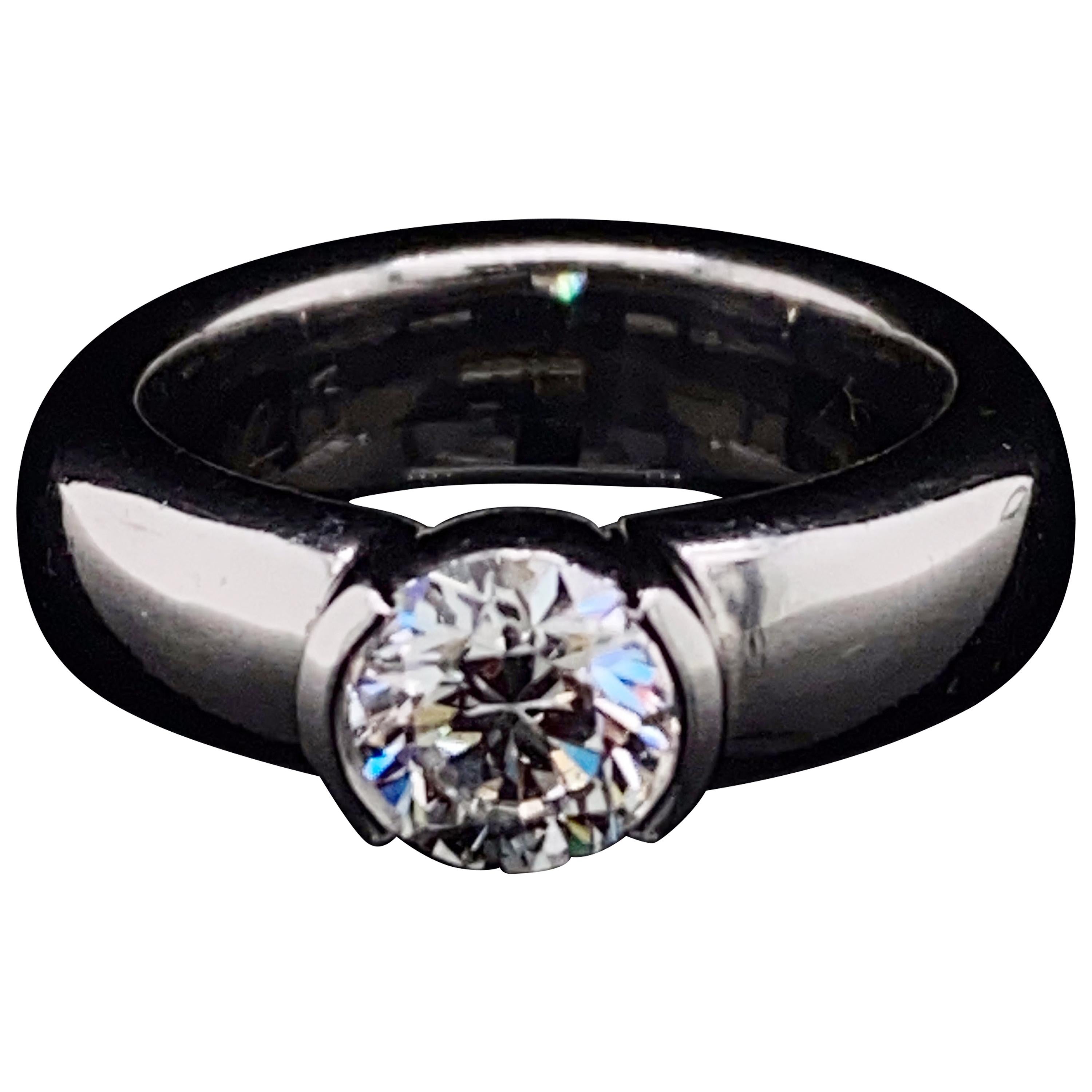 Tiffany & Co. Etoile Diamond Engagement Ring Platinum