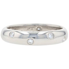 Vintage Tiffany & Co. Etoile Diamond Eternity Band Platinum Round .22 Carat Wedding Ring