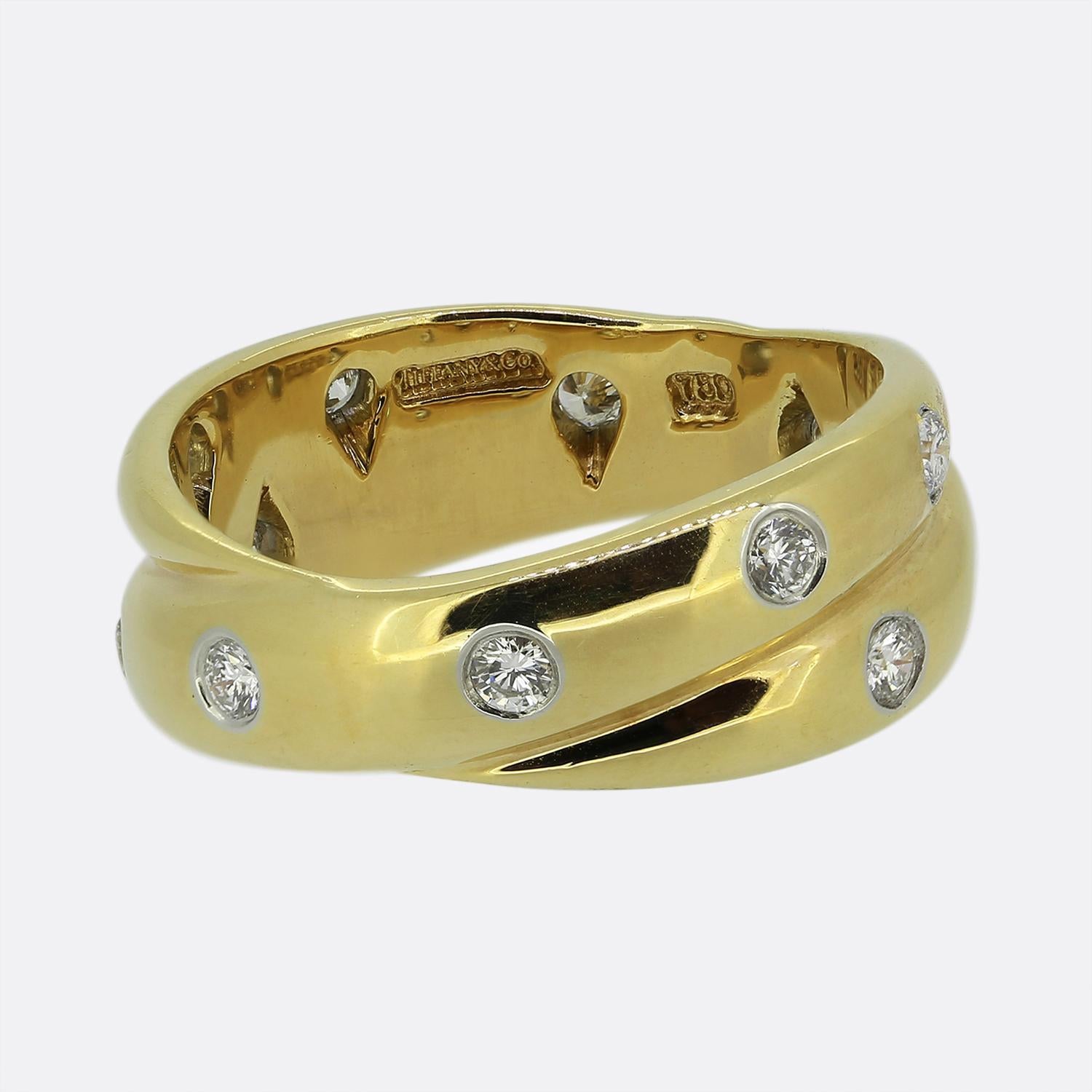 Tiffany & Co. Anillo de diamantes Etoile talla K (50) Corte brillante en venta