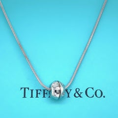 Tiffany & Co. STREAMAMERI Diamond Rotating Ball Pendant Necklace 18kt White Gold
