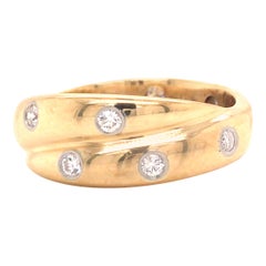 Tiffany & Co. Etoile Diamond Twist Band in 18K Yellow Gold and Platinum