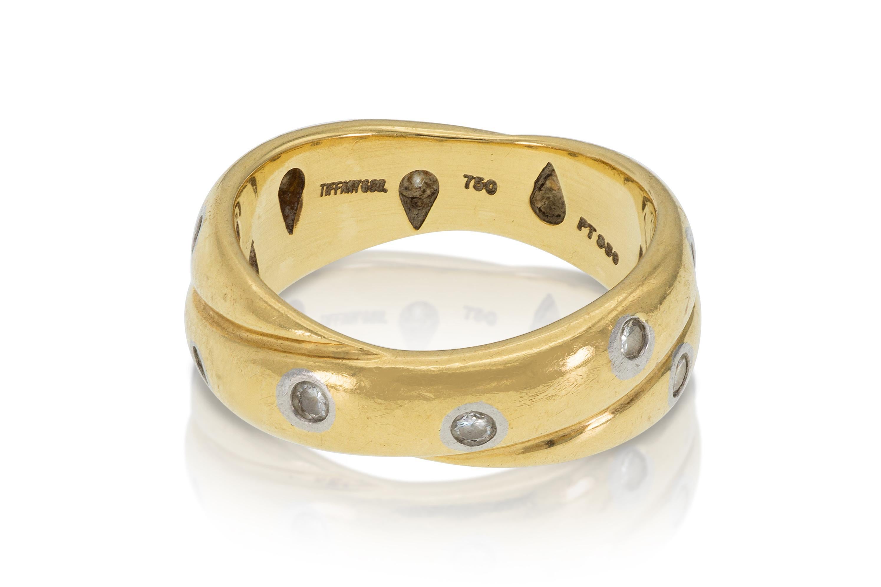 Tiffany & Co. Etoile Double Band im Zustand „Gut“ im Angebot in New York, NY