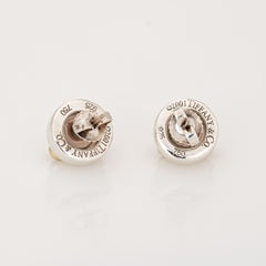 Tiffany & Co. Etoile Earrings c2001 Silver 18k Gold Tourmaline Peridot Gemstone