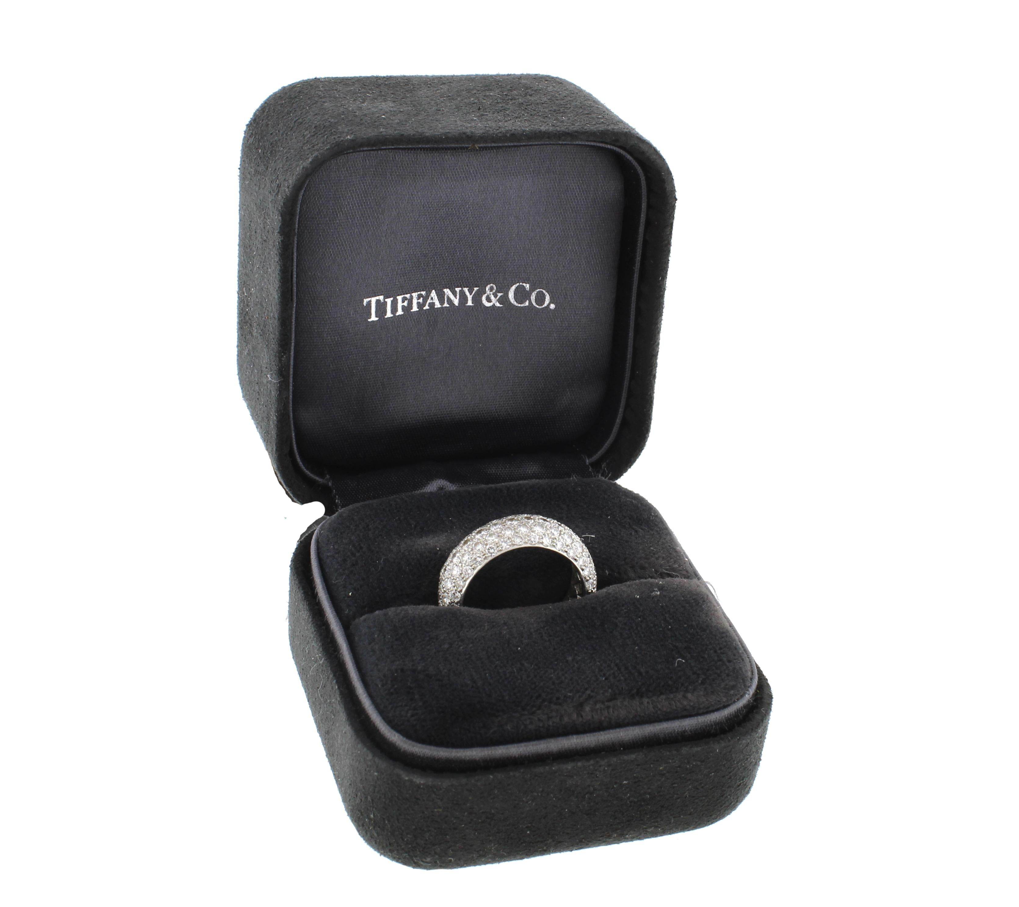 Women's or Men's Tiffany & Co. Etoile Five-Row Diamond Band Ring