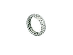 Tiffany & Co. Etoile Four Row Pave Platinum Ring