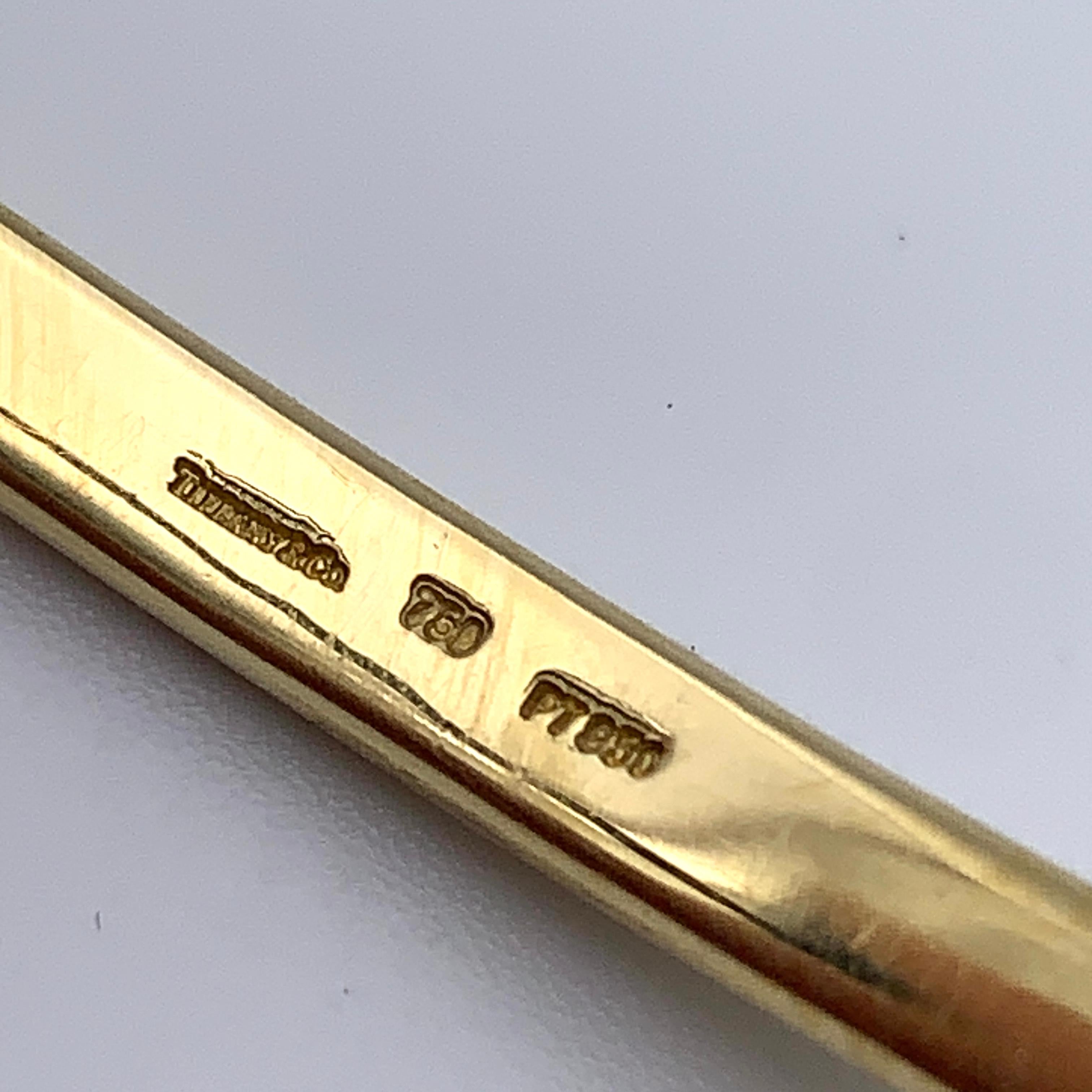 Tiffany & Co. Etoile Gold and Diamond Bangle In Good Condition In Lynchburg, VA