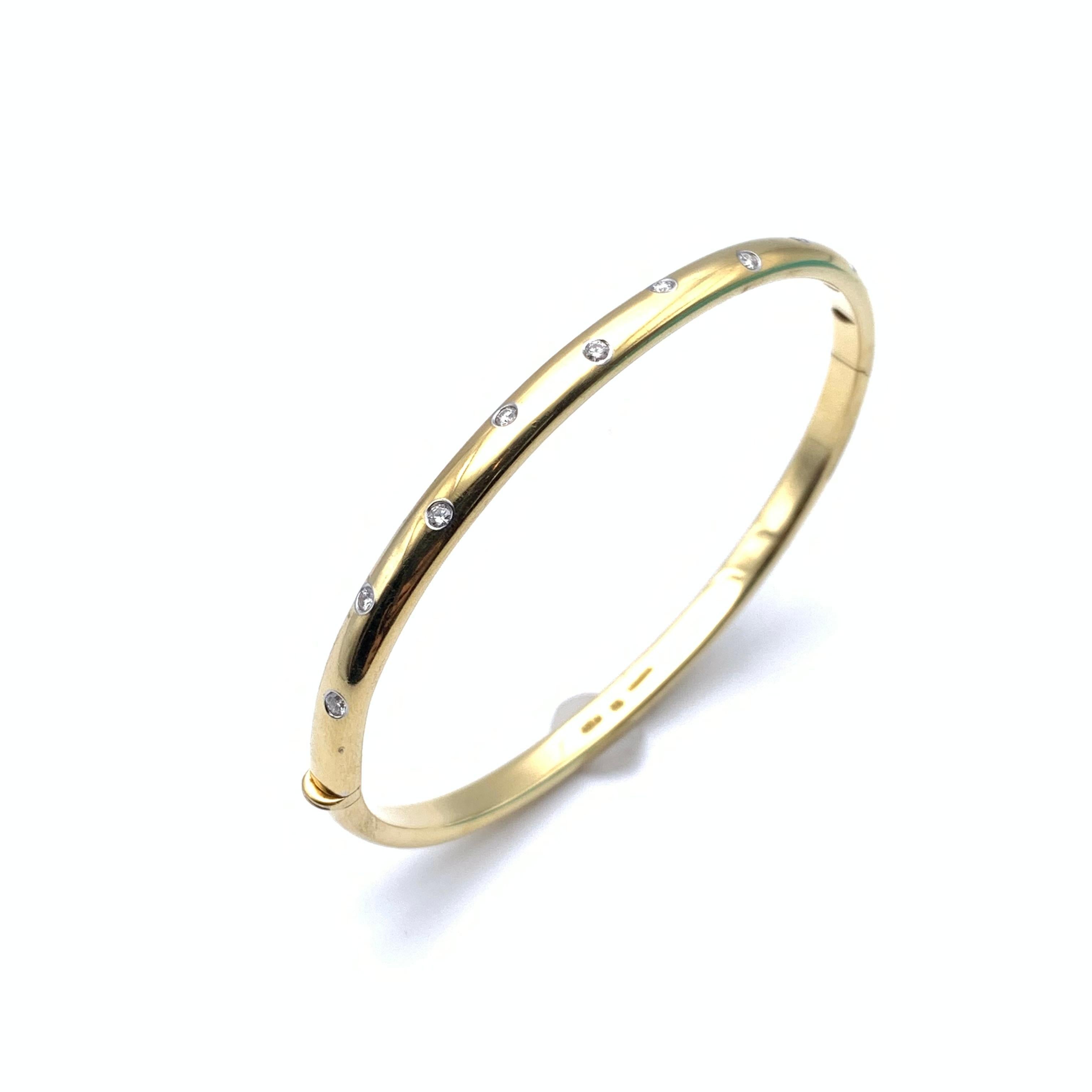 Tiffany & Co. Etoile Gold and Diamond Bangle 1