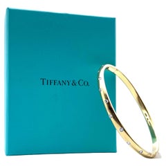 Tiffany & Co. Etoile Gold and Diamond Bangle