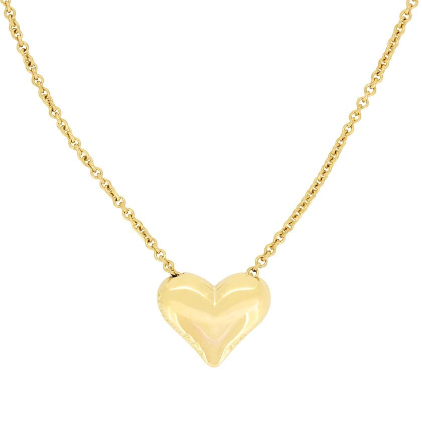 Brilliant Cut Tiffany & Co. Etoile Heart Necklace For Sale