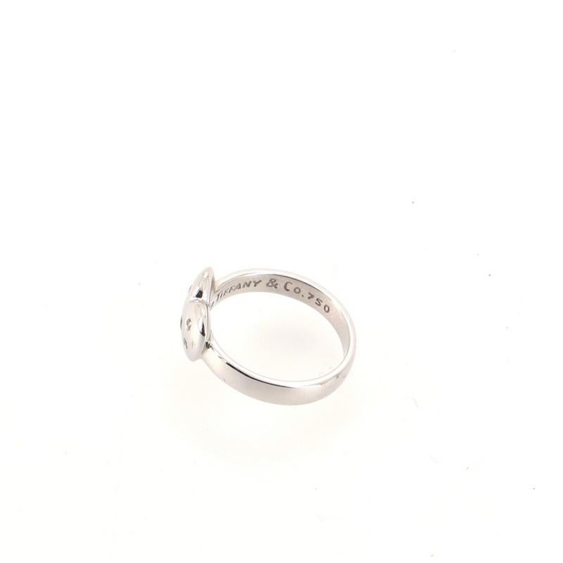 Women's or Men's Tiffany & Co. Etoile Heart Ring 18K White Gold and Diamonds 18K White Gold