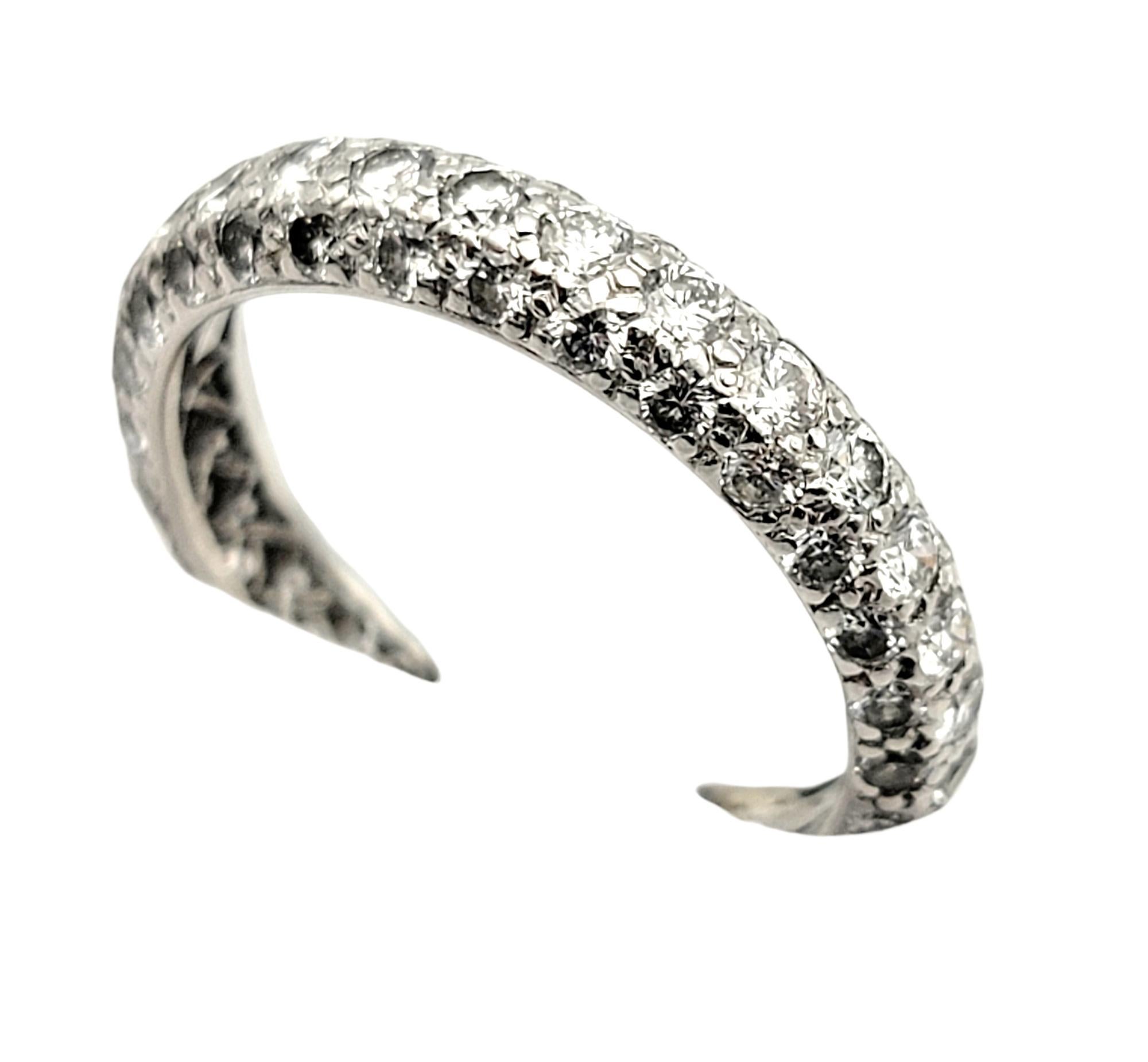 Contemporary Tiffany & Co. Etoile Pave Diamond Eternity Band Ring Platinum 1.76 Carats Total