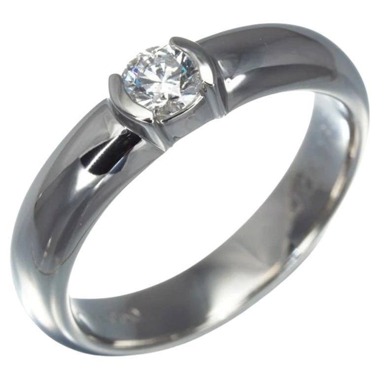 TIFFANY & Co. Anello di fidanzamento Etoile in platino con diamante da 0,19 carati 5,25