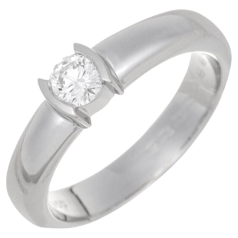 TIFFANY & Co. Etoile Platinum .20ct Solitaire Diamond Engagement Ring 4.75 For Sale