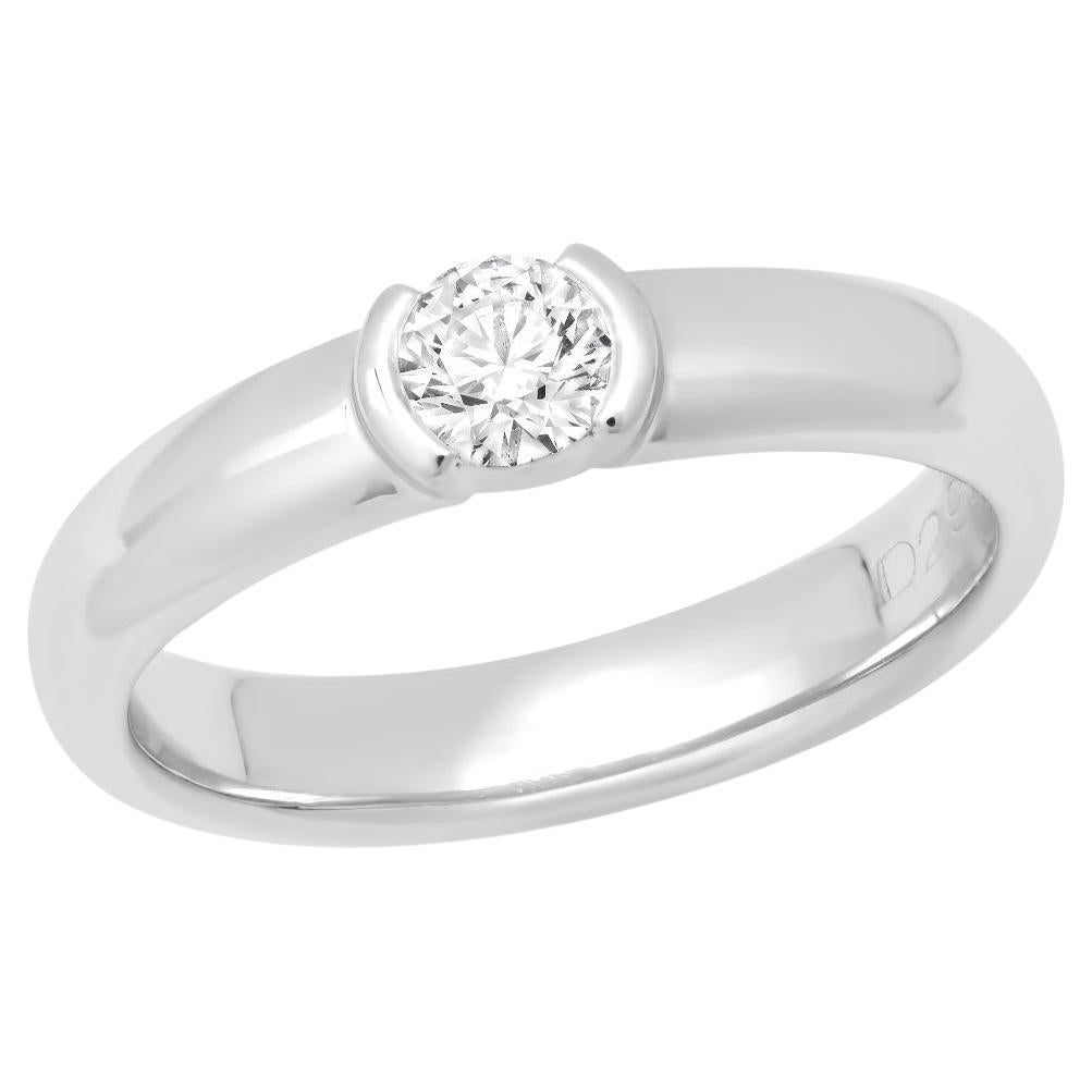 TIFFANY & Co. Etoile Anillo de compromiso de diamantes 5.5 en platino de 0,26 ct con certificado