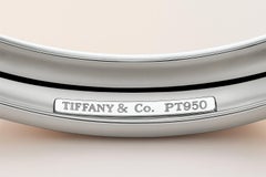 Tiffany & Co. Etoile Platinum 3 Row Diamond Bangle Bracelet