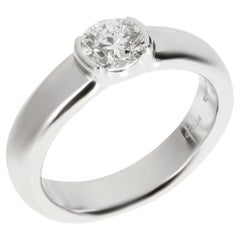 TIFFANY & Co. Etoile Platin .57ct Diamant Verlobungsring 6.25