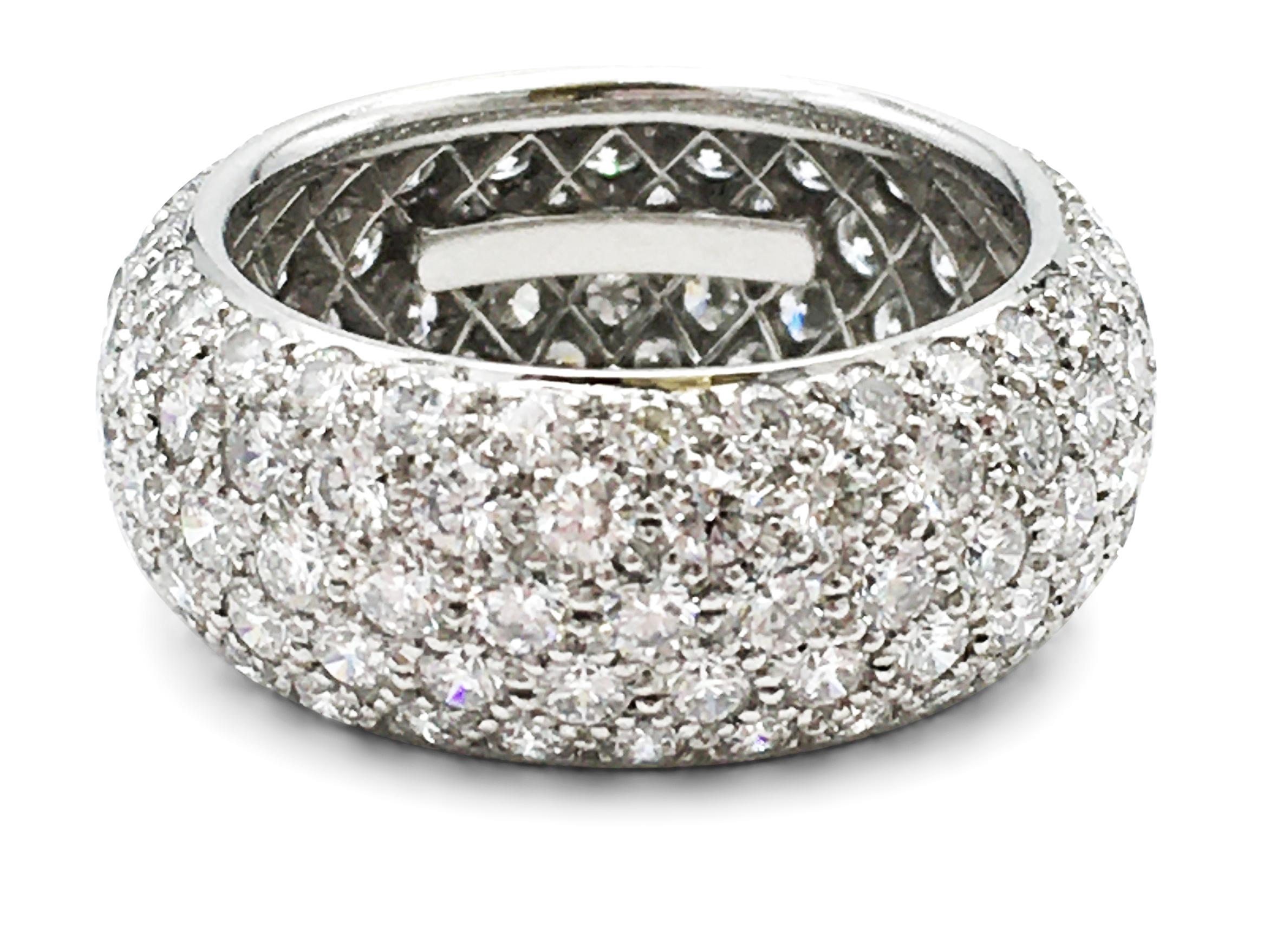 Women's or Men's Tiffany & Co. 'Etoile' Platinum and Diamond Band Ring
