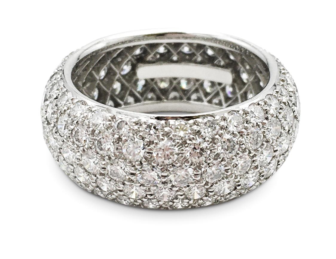 Tiffany & Co. 'Etoile' Platinum and Diamond Band Ring 1