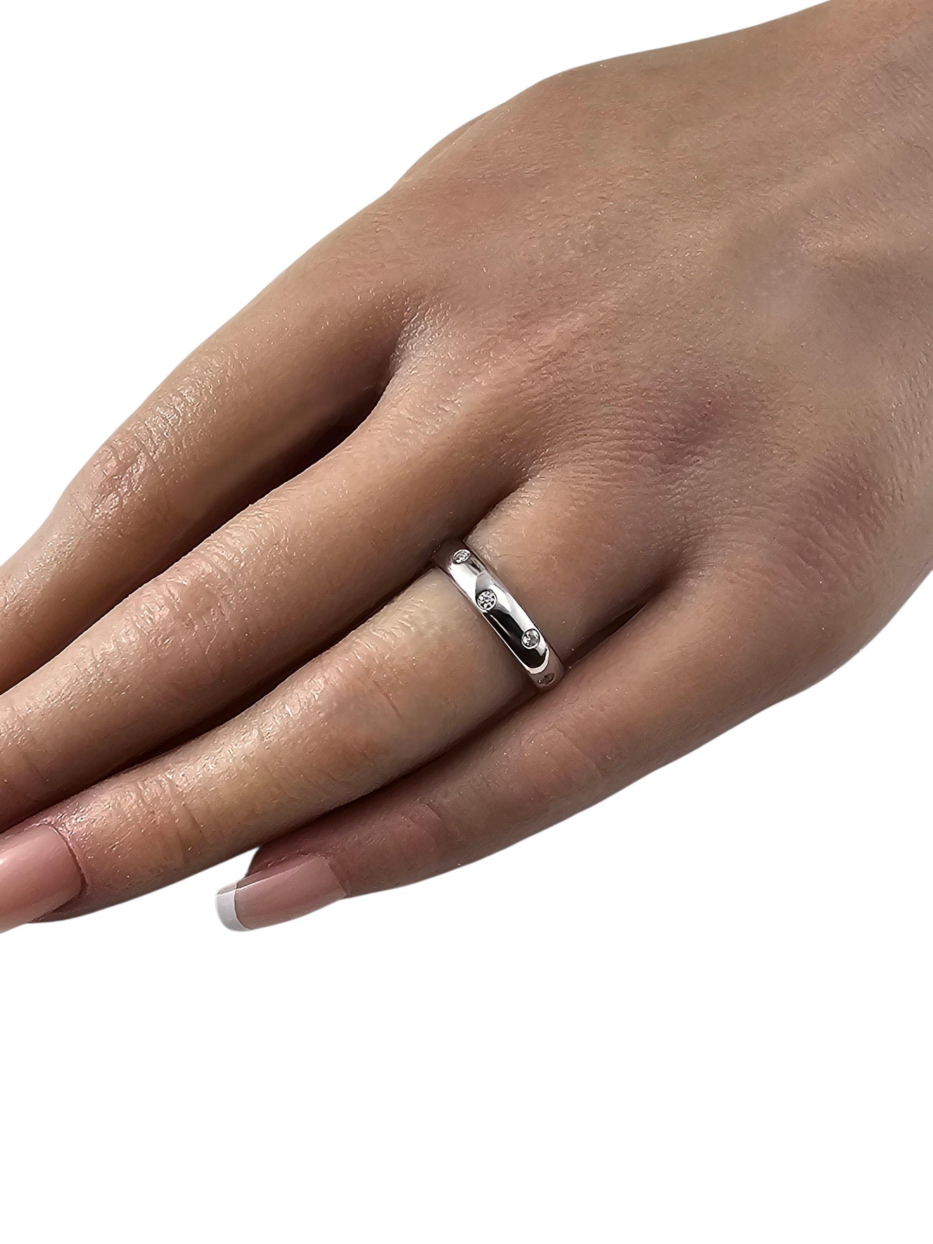 Tiffany & Co. Anillo Etoile de platino y diamantes talla 6.25 #23875 en venta 1