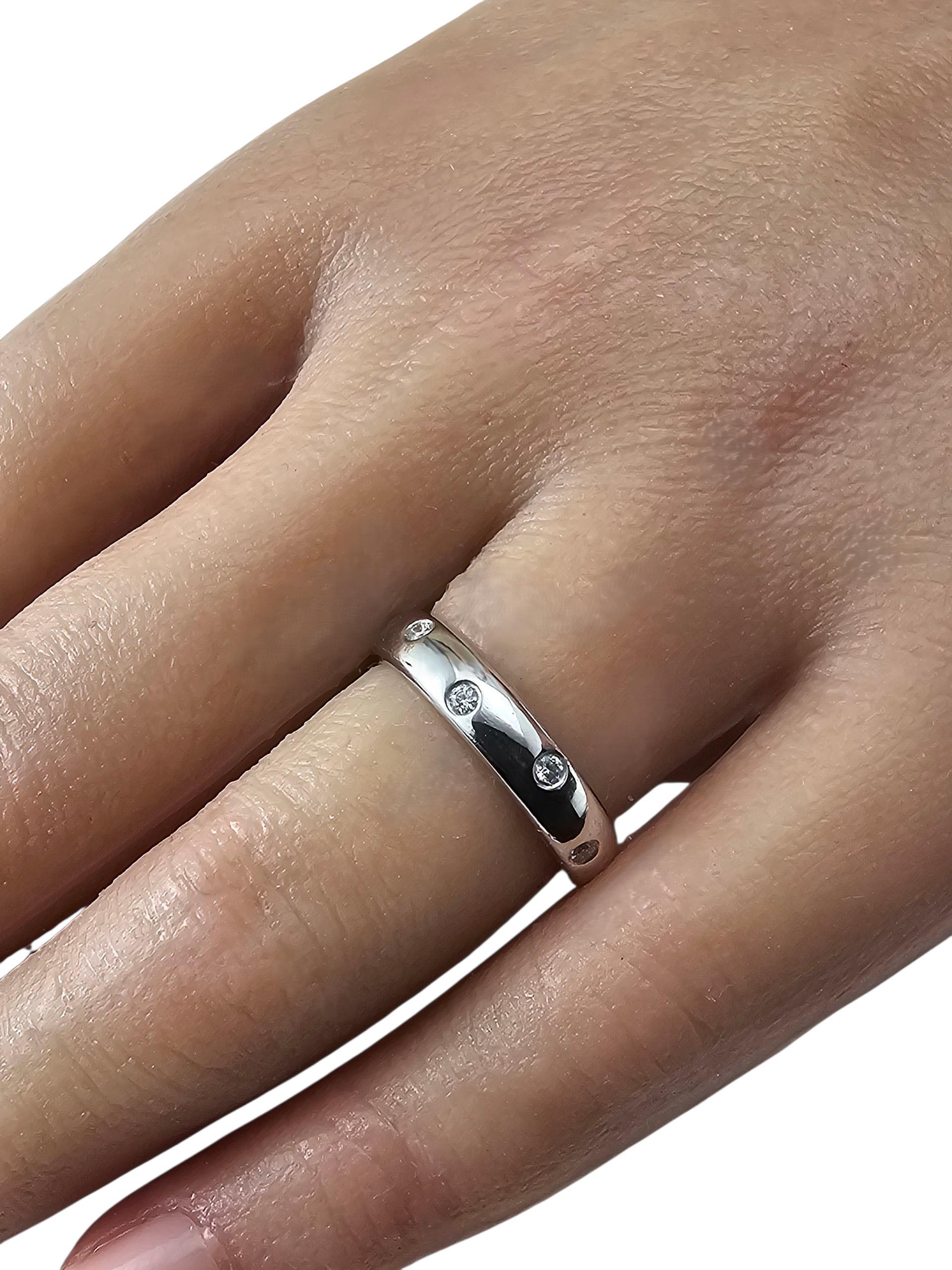 Tiffany & Co. Anillo Etoile de platino y diamantes talla 6.25 #23875 en venta 2