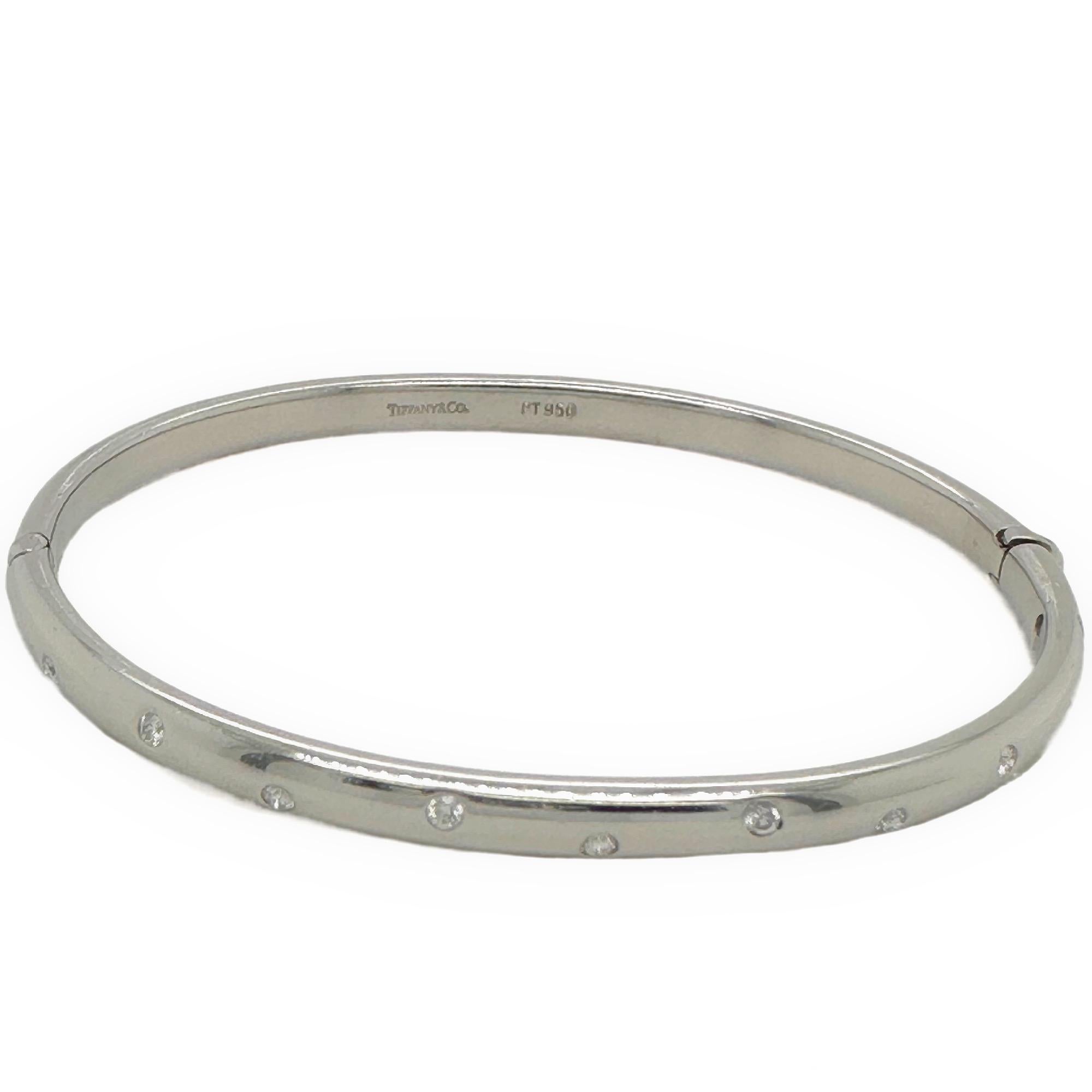 Tiffany & Co. Platin-Armreif von Etoile mit Diamanten 5