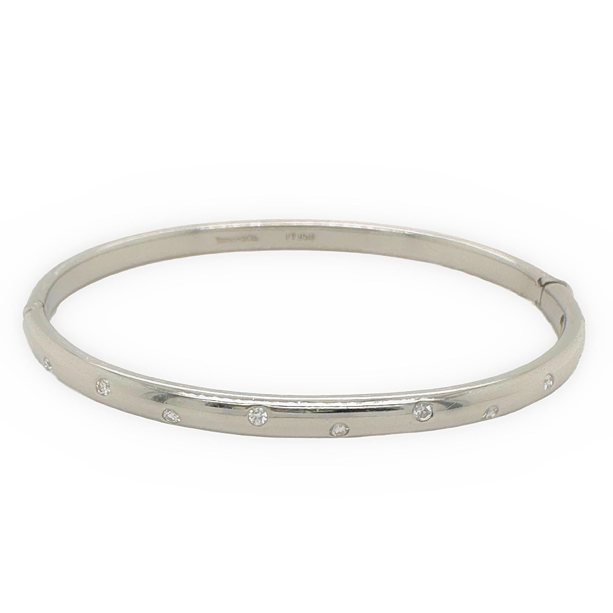Tiffany & Co. Platin-Armreif von Etoile mit Diamanten 6